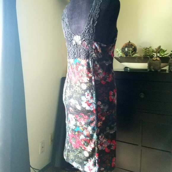 Free People floral lace bodycon panel dress - Picture 3 of 6